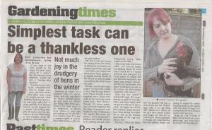 Hinckley Times article 1 March