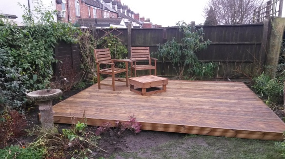 The finished decking
