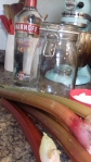 Rhubarb vodka ingredients